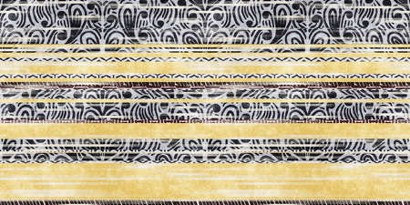 Seamless tribal ethnic stripe grungy border surface pattern design for printの写真素材