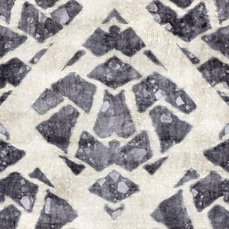 Seamless gray and cream grungy damask pattern for surface design and printの写真素材