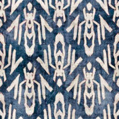 Seamless damask flourish motif Victorian style surface pattern design for print