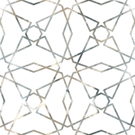 Seamless neutral and white grungy classic abstract surface pattern design for print.