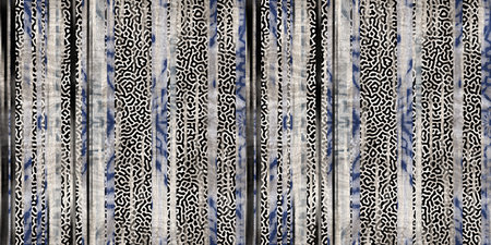 Seamless tribal ethnic stripe grungy border surface pattern design for print