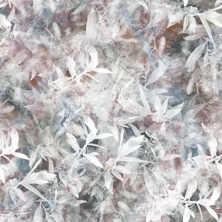 Seamless neutral and white grungy classic abstract surface pattern design for print.の写真素材