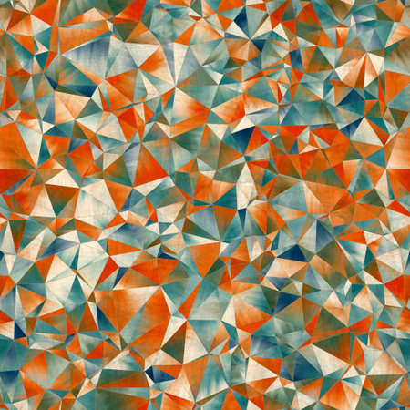 Seamless random triangle pattern for surface pattern and print