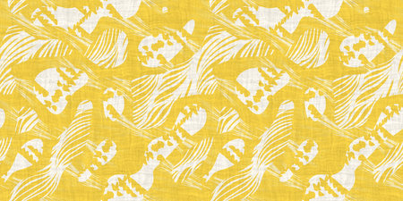 Seamless two tone hand drawn brushed effect pattern border swatch