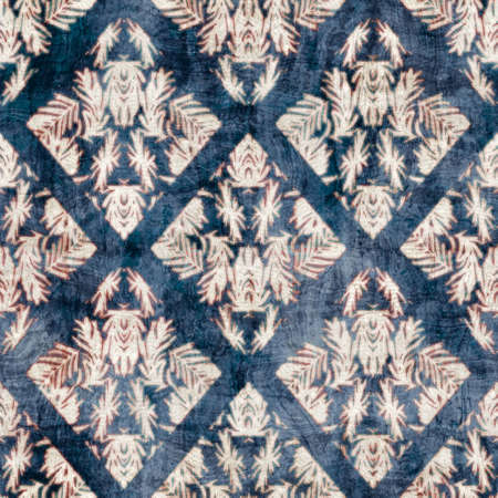 Seamless damask flourish motif Victorian style surface pattern design for printの写真素材