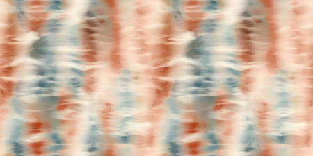 Seamless funky striped tie dye motif print border for surface design and printの写真素材