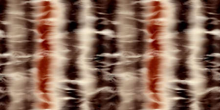 Seamless funky striped tie dye motif print border for surface design and printの写真素材