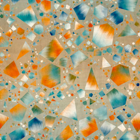 Seamless modern abstract random terrazzo pattern swatchの写真素材