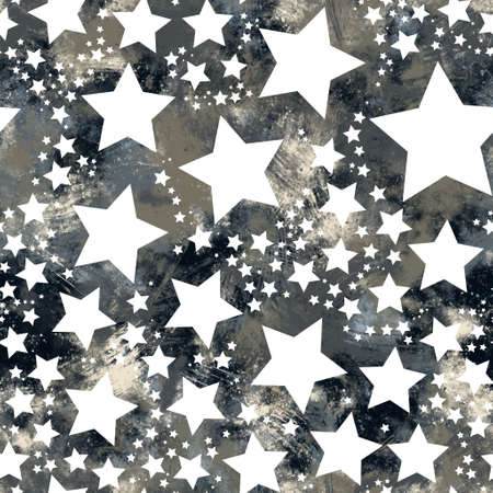 Seamless neutral and white grungy classic abstract surface pattern design for print.の写真素材
