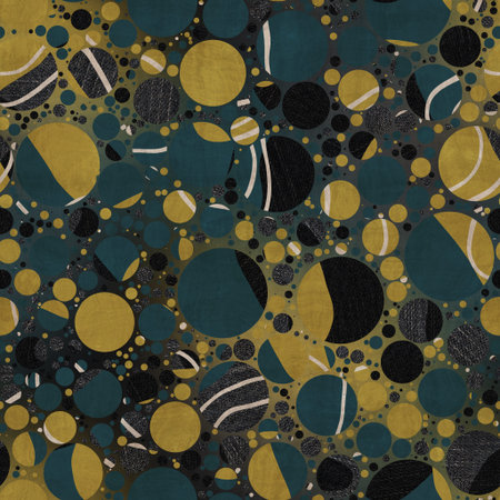 Seamless abstract textured circle pattern for surface print