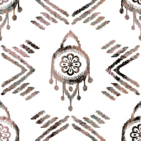 Seamless neutral and white grungy classic abstract surface pattern design for print.の写真素材