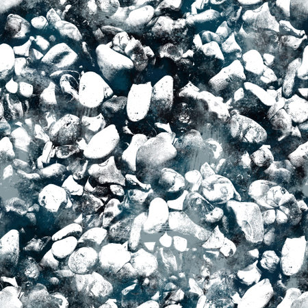 Seamless navy blue and white abstract grungy seamless surface pattern design for print