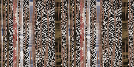 Seamless tribal ethnic stripe grungy border surface pattern design for print