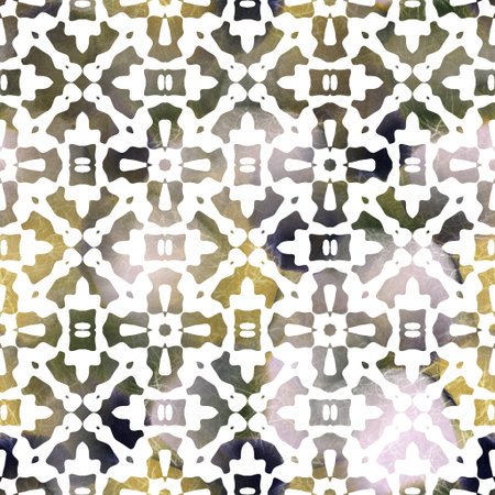 Seamless white on color interior wall tile style surface pattern design for print