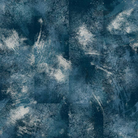 Seamless navy blue and white abstract grungy seamless surface pattern design for printの写真素材