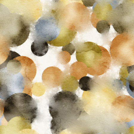 Seamless geo watercolor wet on wet bleed surface pattern design for printの写真素材