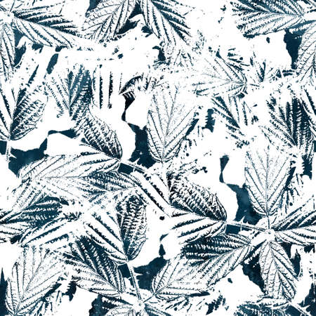 Seamless navy blue and white abstract grungy seamless surface pattern design for printの写真素材