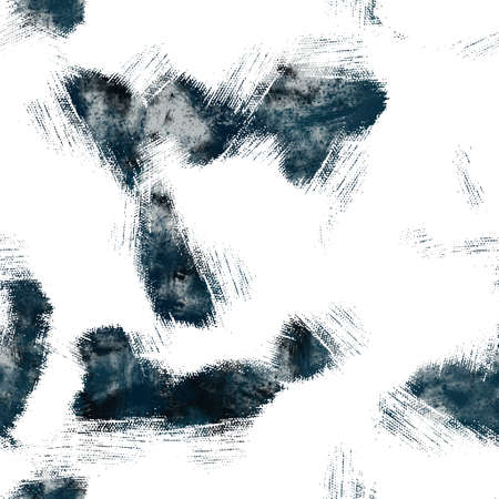 Seamless navy blue and white abstract grungy seamless surface pattern design for printの写真素材