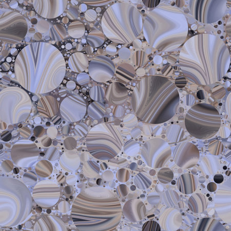 Seamless pattern of marbled orbs that gives a dreamy fantasy mysterious feel.