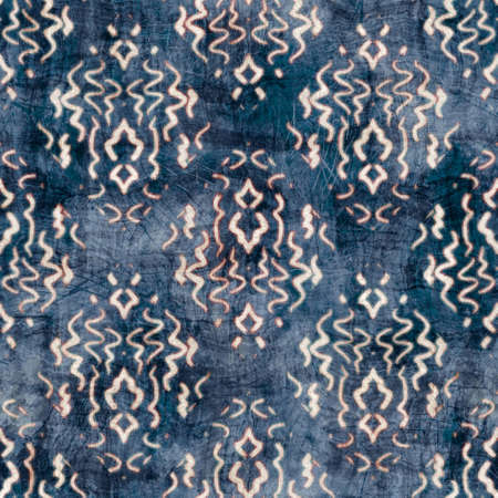 Seamless damask flourish motif Victorian style surface pattern design for printの写真素材