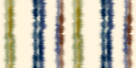 Seamless funky striped tie dye motif print border for surface design and printの写真素材