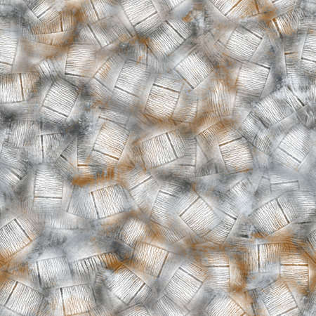 Seamless neutral and white grungy classic abstract surface pattern design for print.の写真素材