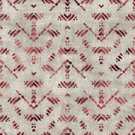 Seamless tribal ethnic damask rug motif for surface pattern design and print