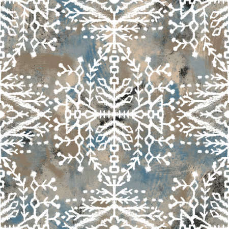 Seamless neutral and white grungy classic abstract surface pattern design for print.の写真素材
