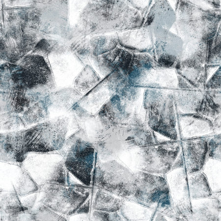 Seamless navy blue and white abstract grungy seamless surface pattern design for print