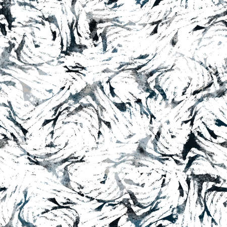 Seamless navy blue and white abstract grungy seamless surface pattern design for printの写真素材