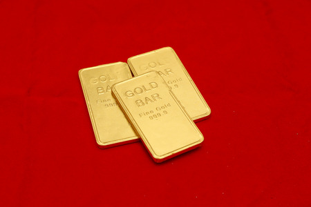 imitation gold barsの写真素材