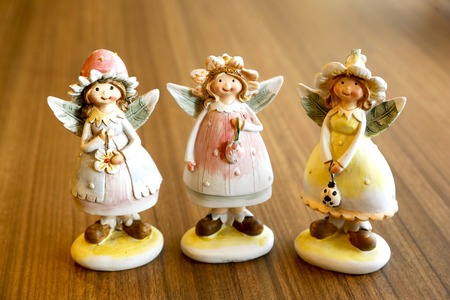 three women Angel modelの写真素材