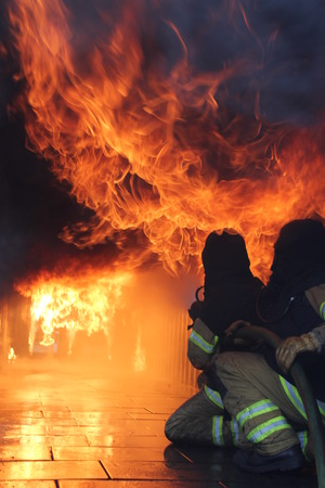 Hot Fire Trainingの写真素材