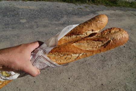Baguette close upの写真素材