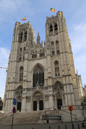 Cathedral of St. Michael and St. Gudulaのeditorial素材