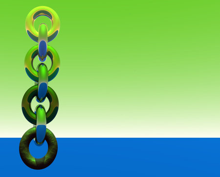 a chain strangely floats in the sky (1)
