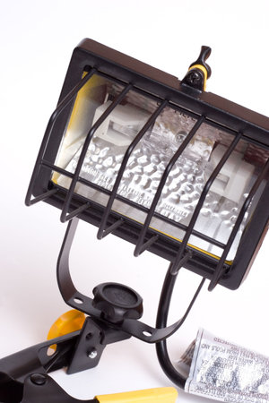typical light for outdoor construction useの写真素材