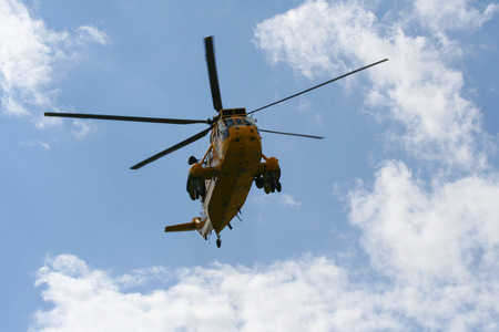 Sea King Search and Rescue Helicopter From Frontのeditorial素材