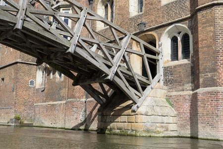 Mathematical Bridge at Queens' College, Cambridge, Englandのeditorial素材