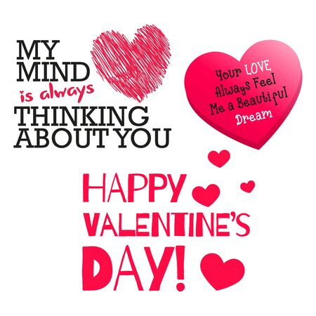 A romantic Valentines Day designs For Your Loving Day. This design of art is one of the most beautiful piece of explaining LOVE. These are exclusive, lovely Design for your artworks and othersのイラスト素材