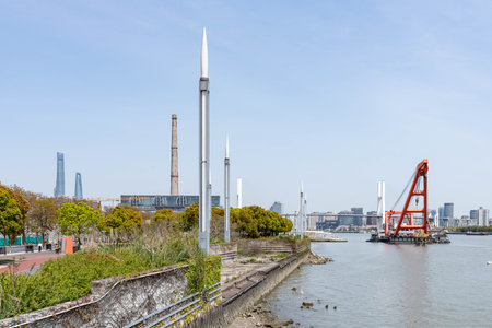 Port of Turin skylineの写真素材