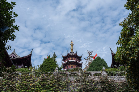 Beautiful Architecture in Nan Lian Garden.の写真素材