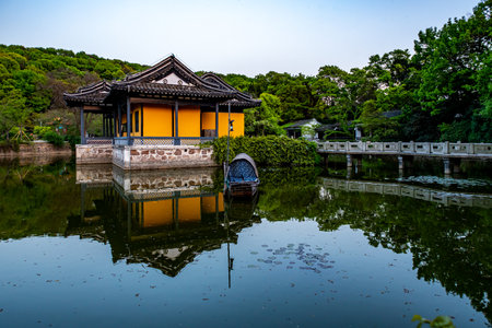 Hangzhou West Lake Summer Palace, Hangzhou, China.の写真素材