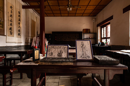 The ancient architecture in Tangshan city,, Tangshan city, Hebei Province, Chinaのeditorial素材