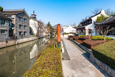 Ancient buildings in Suzhou, Chinaの写真素材
