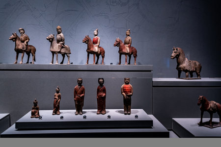 Exhibits in Istanbul Archaeological Museumのeditorial素材