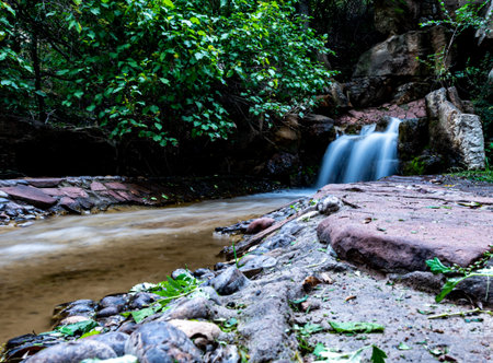 Waterfall in the forest at Phu Soi Dao National Park, Thailand
