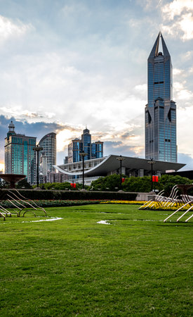 Shanghai Lujiazui Finance and Trade Zone of the modern city