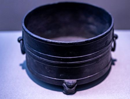 Ancient medicine pot used in the treatment of diseases.