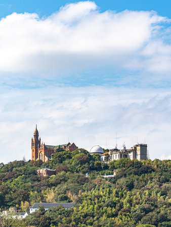 Church of the Sacred Heart of Jesus in Montserrat, Catalonia, Spainの写真素材